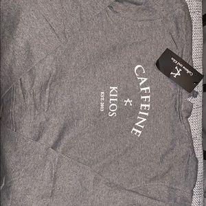 Large Caffeine & Kilos sweatshirt NWT